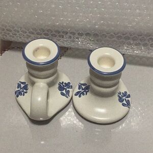 Pfaltzgraff Yorktowne Candle Holders Tapers